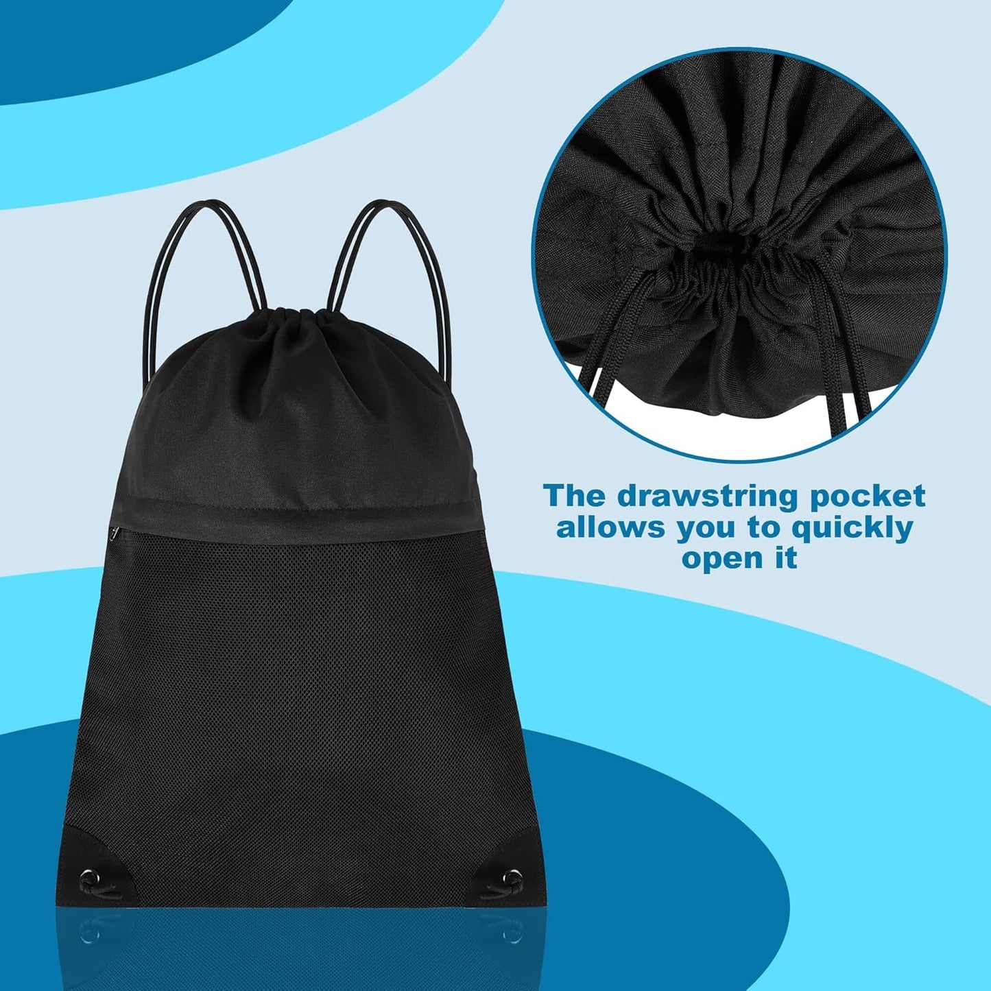 Drawstring Backpack Bag